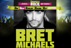 Bret Michaels to Headline Grapes of Rock Half Marathon in Sonoma, June 2013